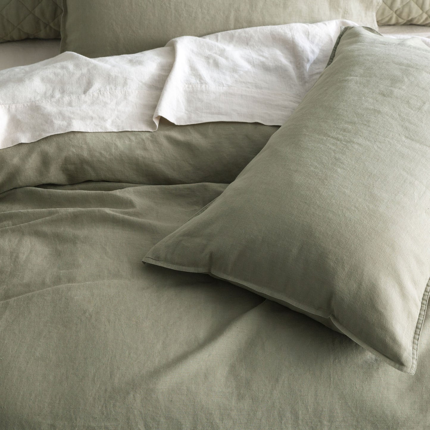 100% French Linen Sheet Set - Cavallo Stone Washed