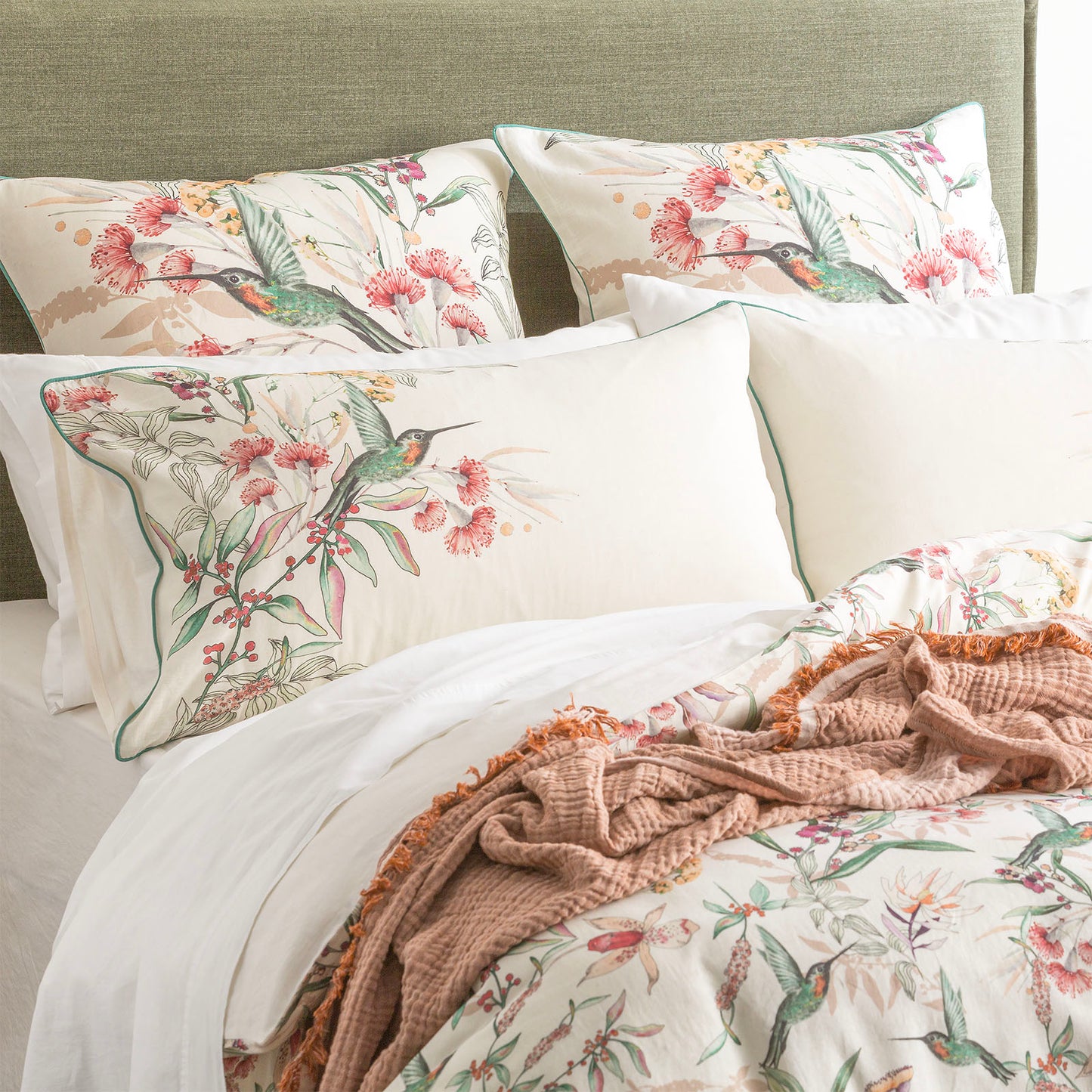Cavallo French Linen Printed Quilt Cover Set