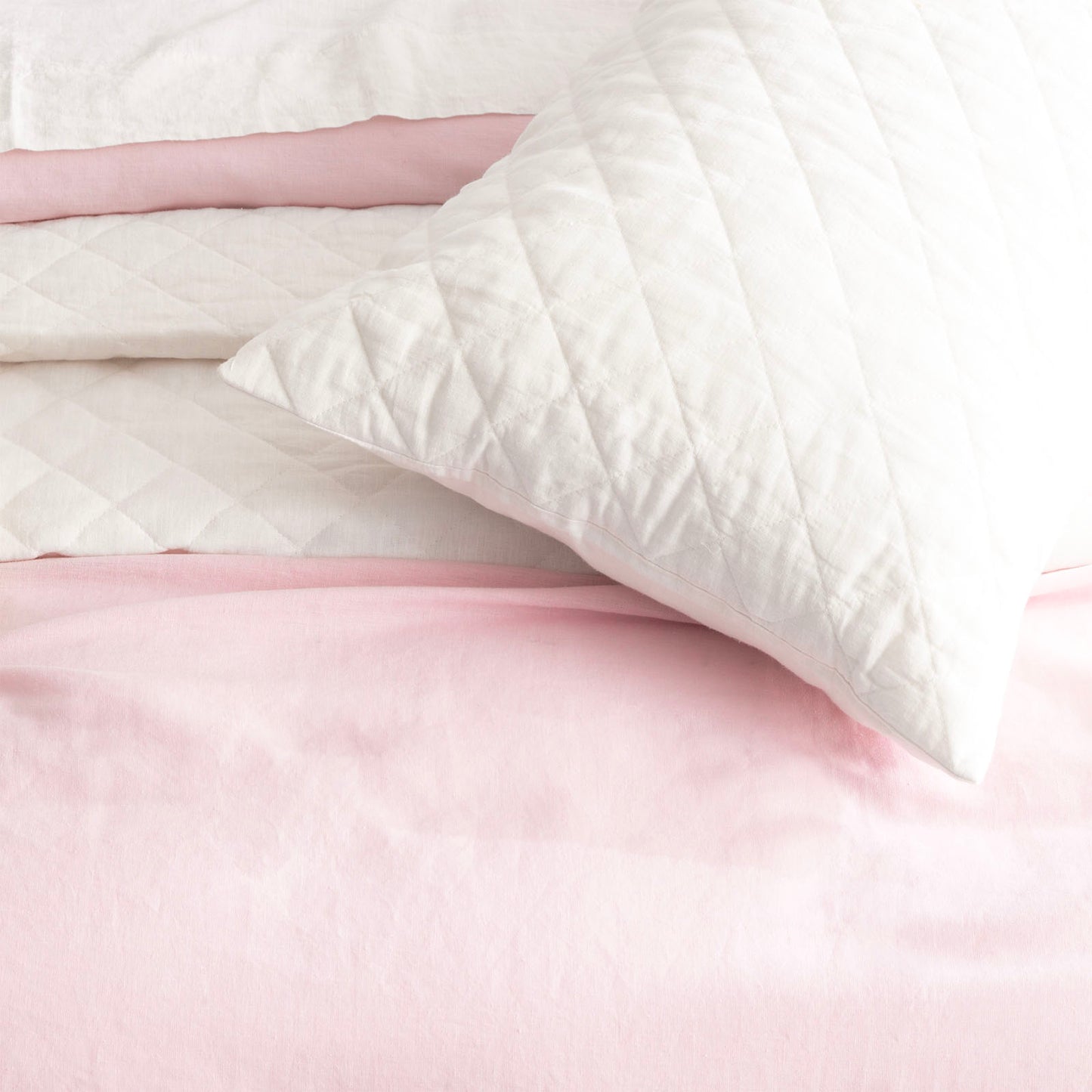 Cavallo French Linen Coverlet Set - Quilted - Stone Washed