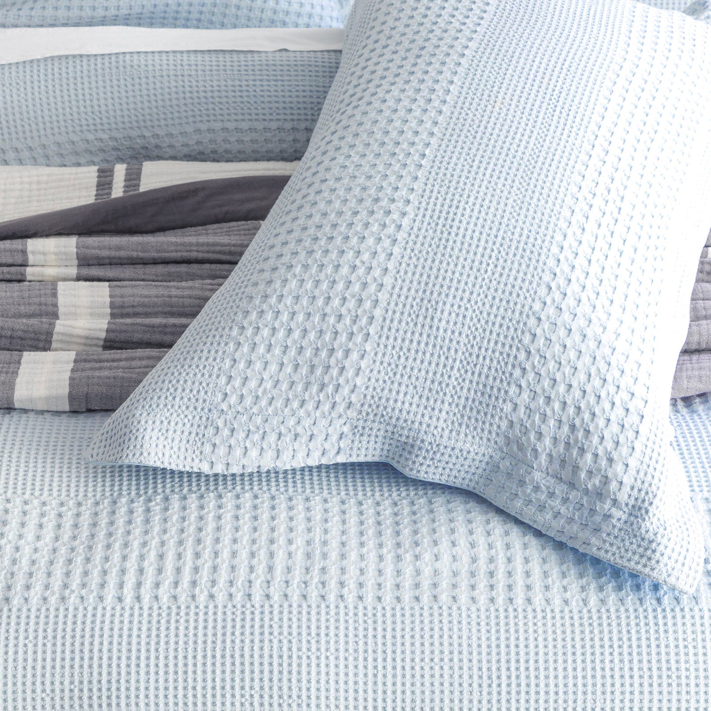 Elegance Jacquard Quilt Cover Set - Waffle Cotton