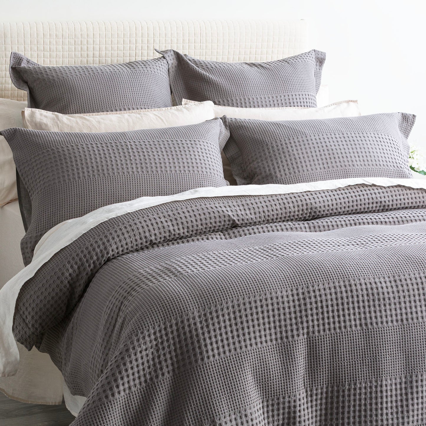 Elegance Jacquard Quilt Cover Set - Waffle Cotton