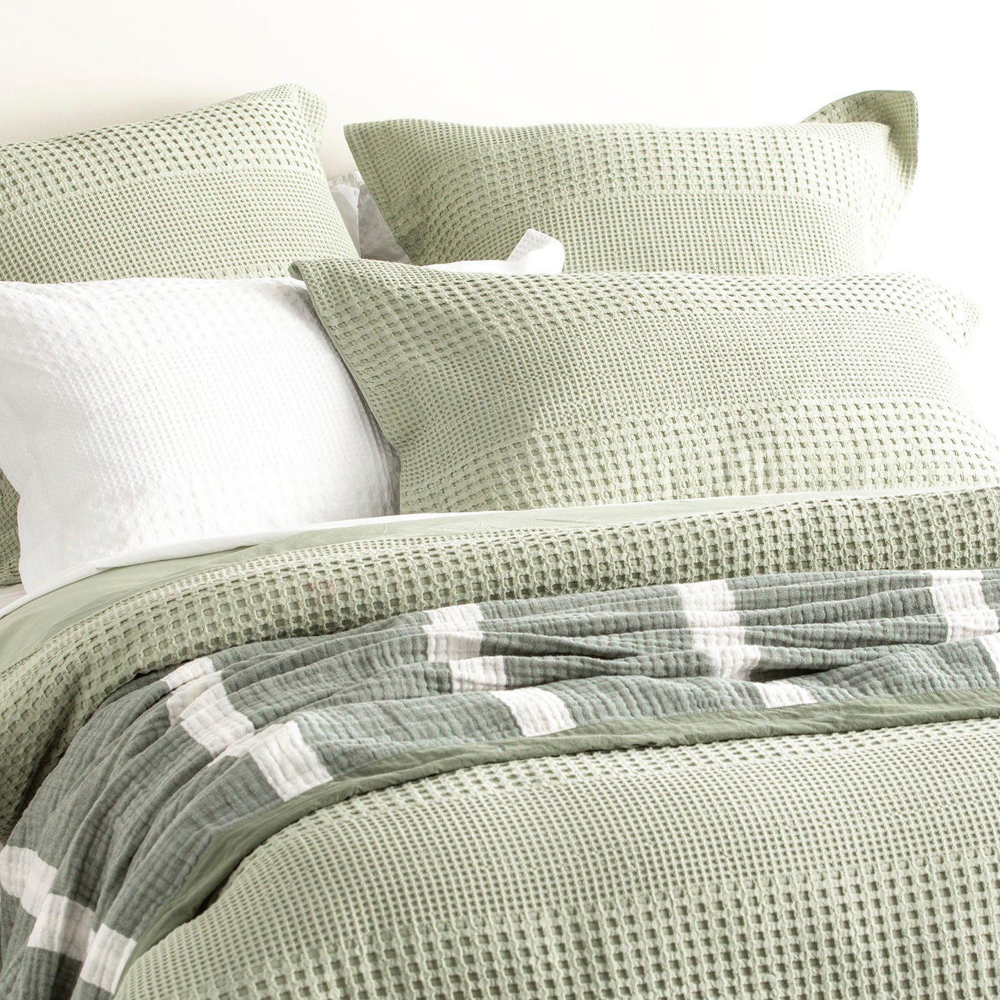 Elegance Jacquard Quilt Cover Set - Waffle Cotton