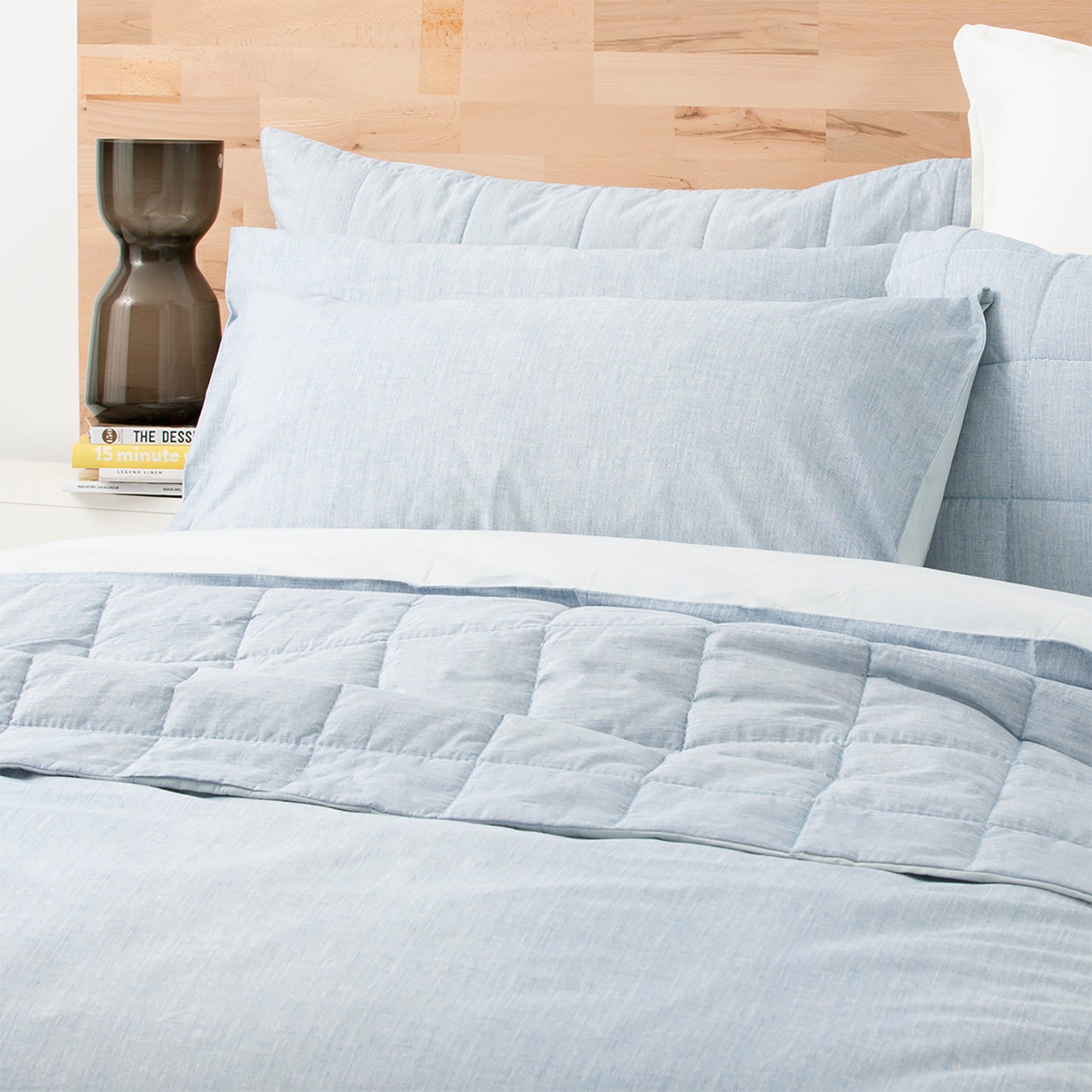 Chambray Washed Cotton Quilt Cover Set