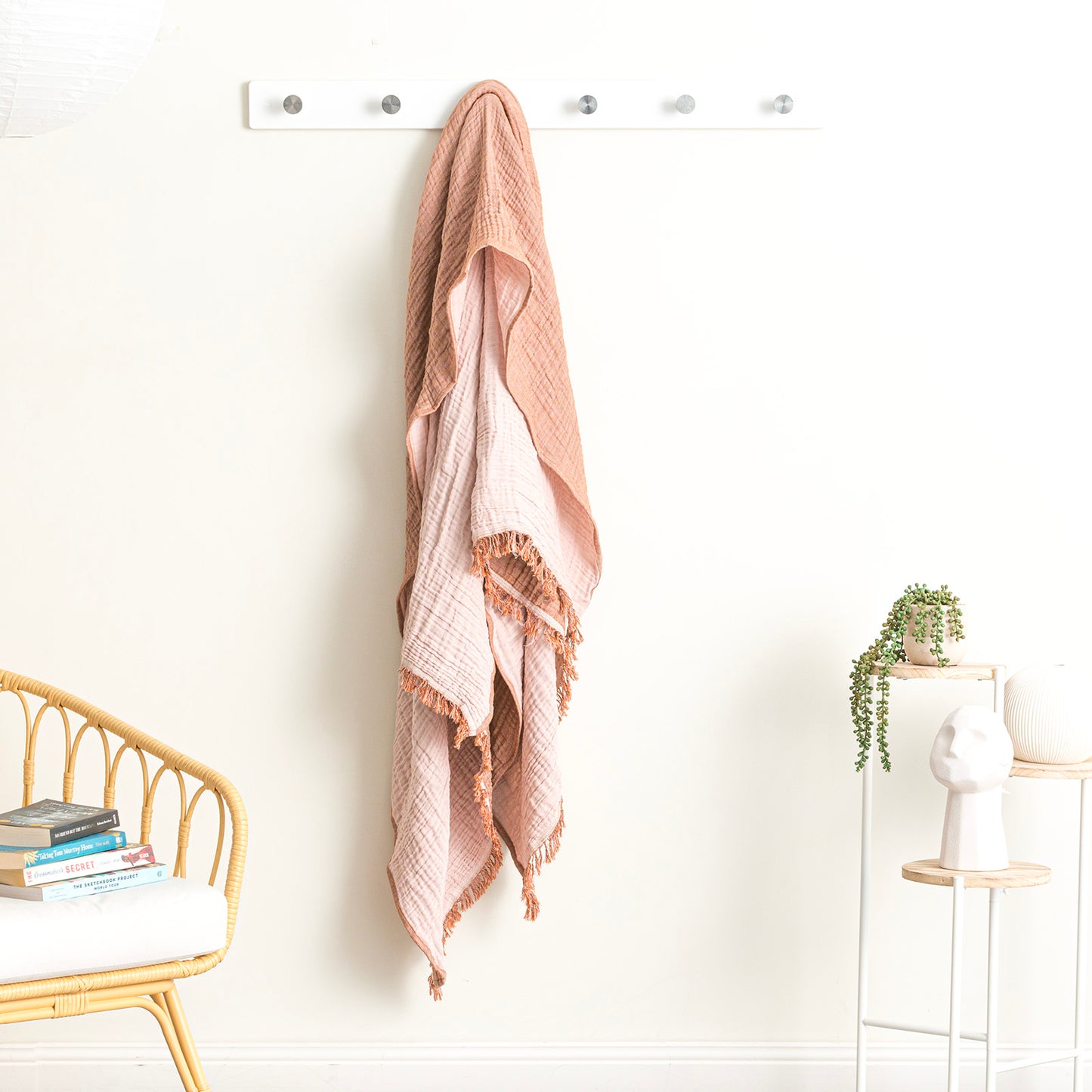 Dreamy Textured Cotton Throw - Yarn Dyed Vintage Washed