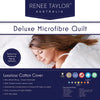 Renee Taylor 600 GSM Deluxe High Loft Quilt With Cotton Cover Premium Microfiber Filling