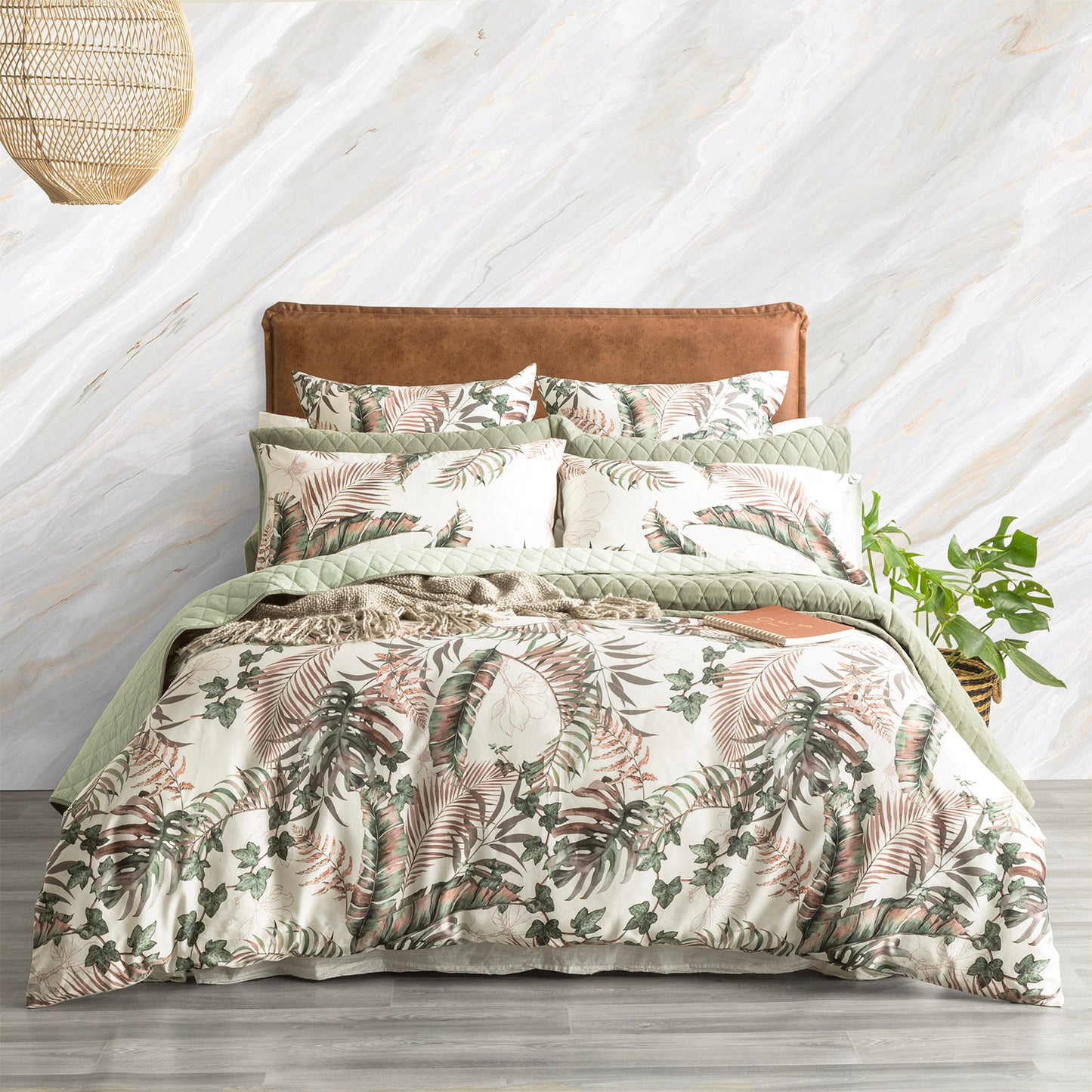 300 TC Cotton Quilt cover Set - Reversible