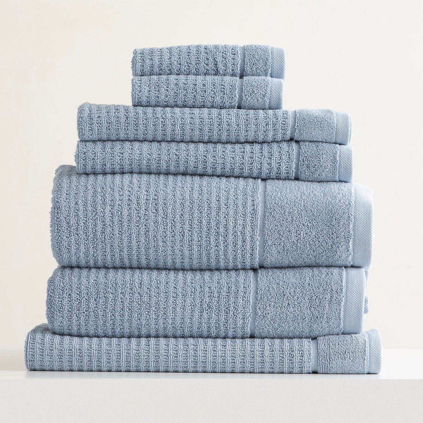 7 Piece Cambridge Towel Set - 650 GSM Textured