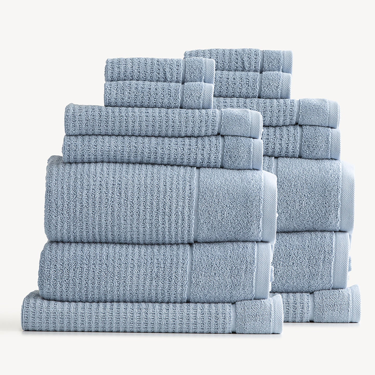 14 Piece Cambridge Towel Set - 650 GSM Textured