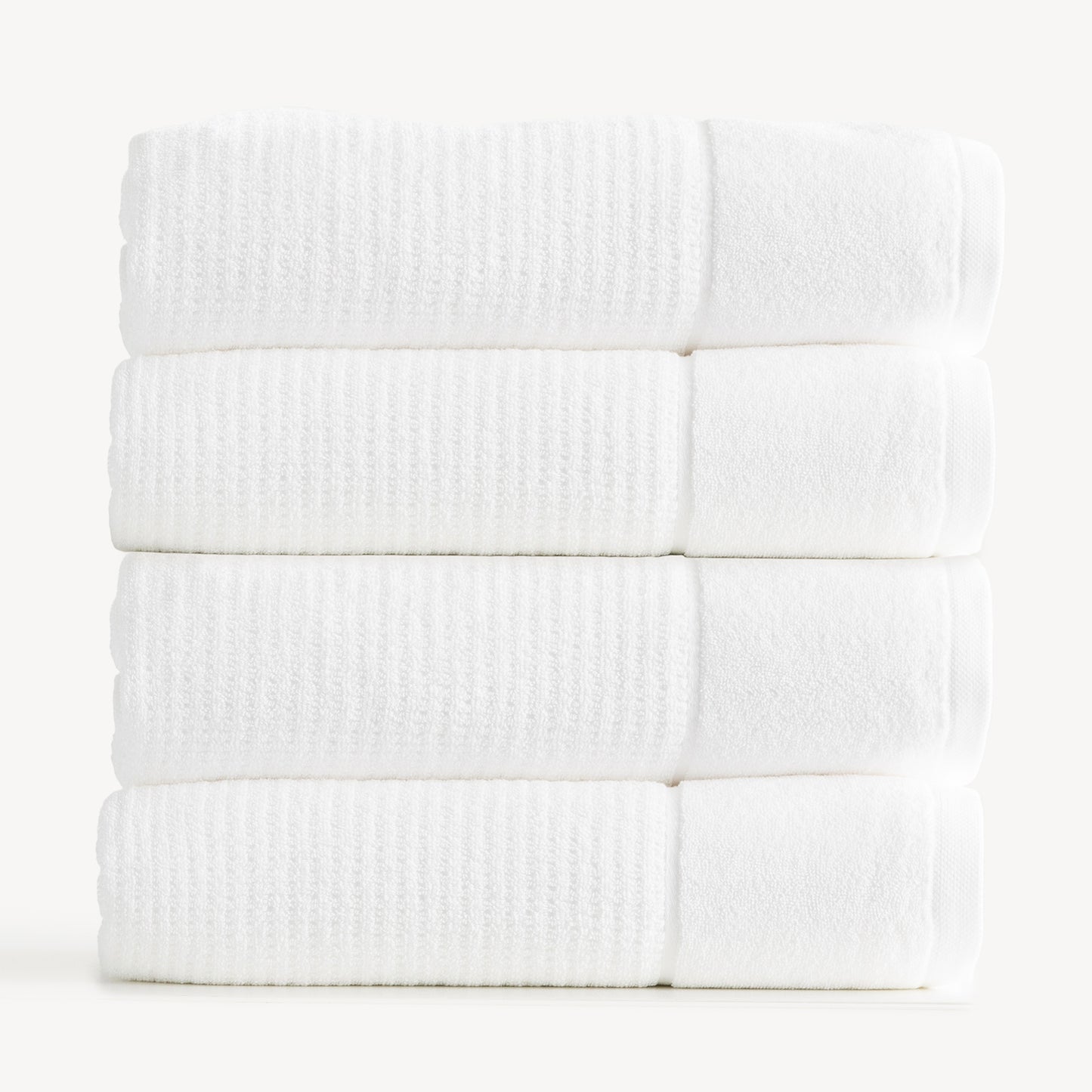 4 Pack Cambridge Bath Towels - 650 GSM Textured