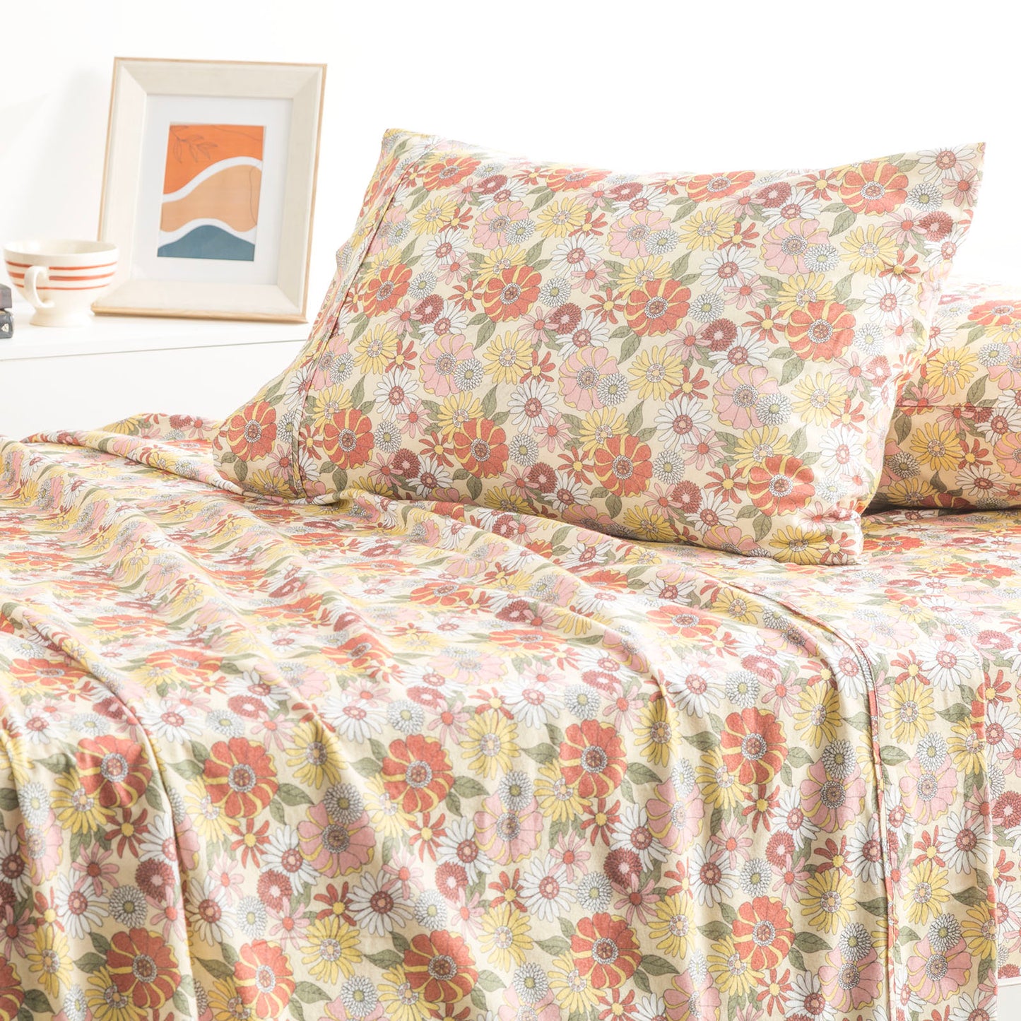 Printed Flannelette Sheet Set - 175 GSM Egyptian Cotton