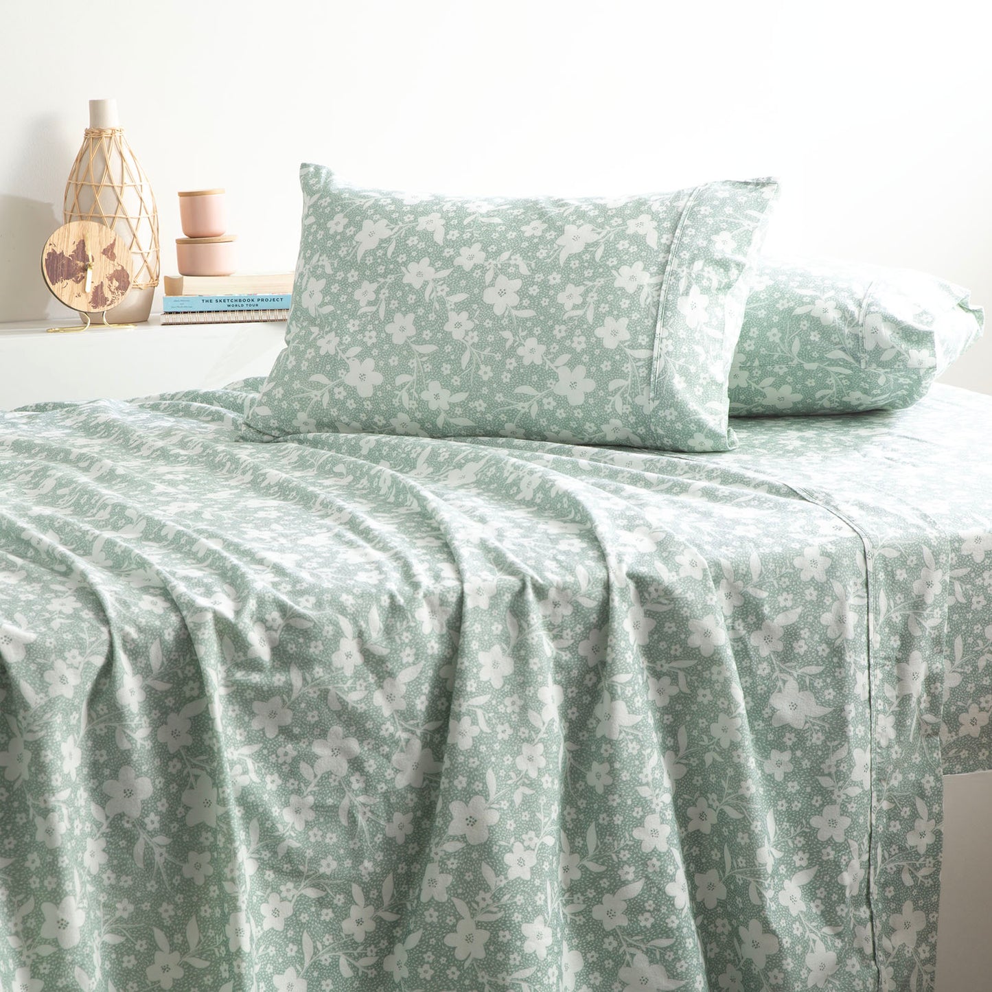 Printed Flannelette Sheet Set - 175 GSM Egyptian Cotton
