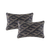 Twin Pack Cotton Embroidered Cushions - 40 x 60cm