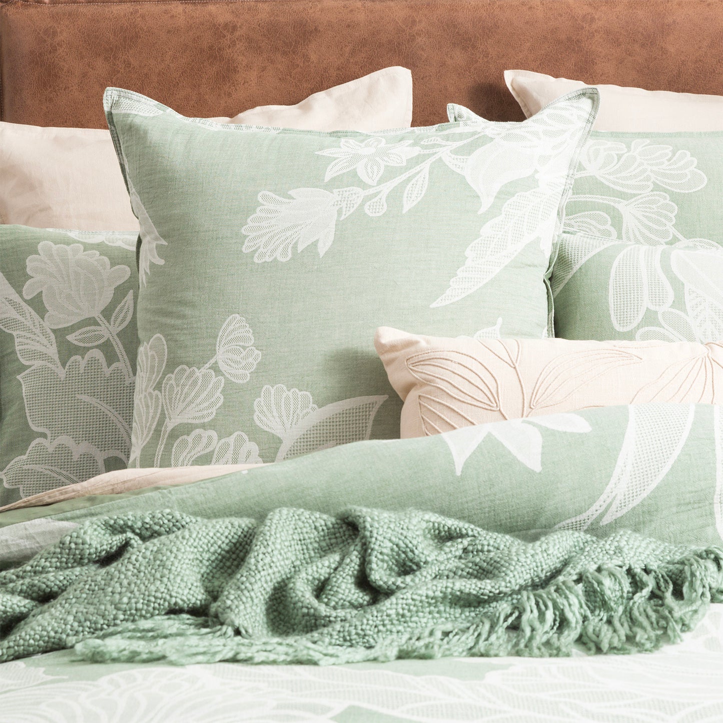 Cotton Jacquard Euro Pillow Case