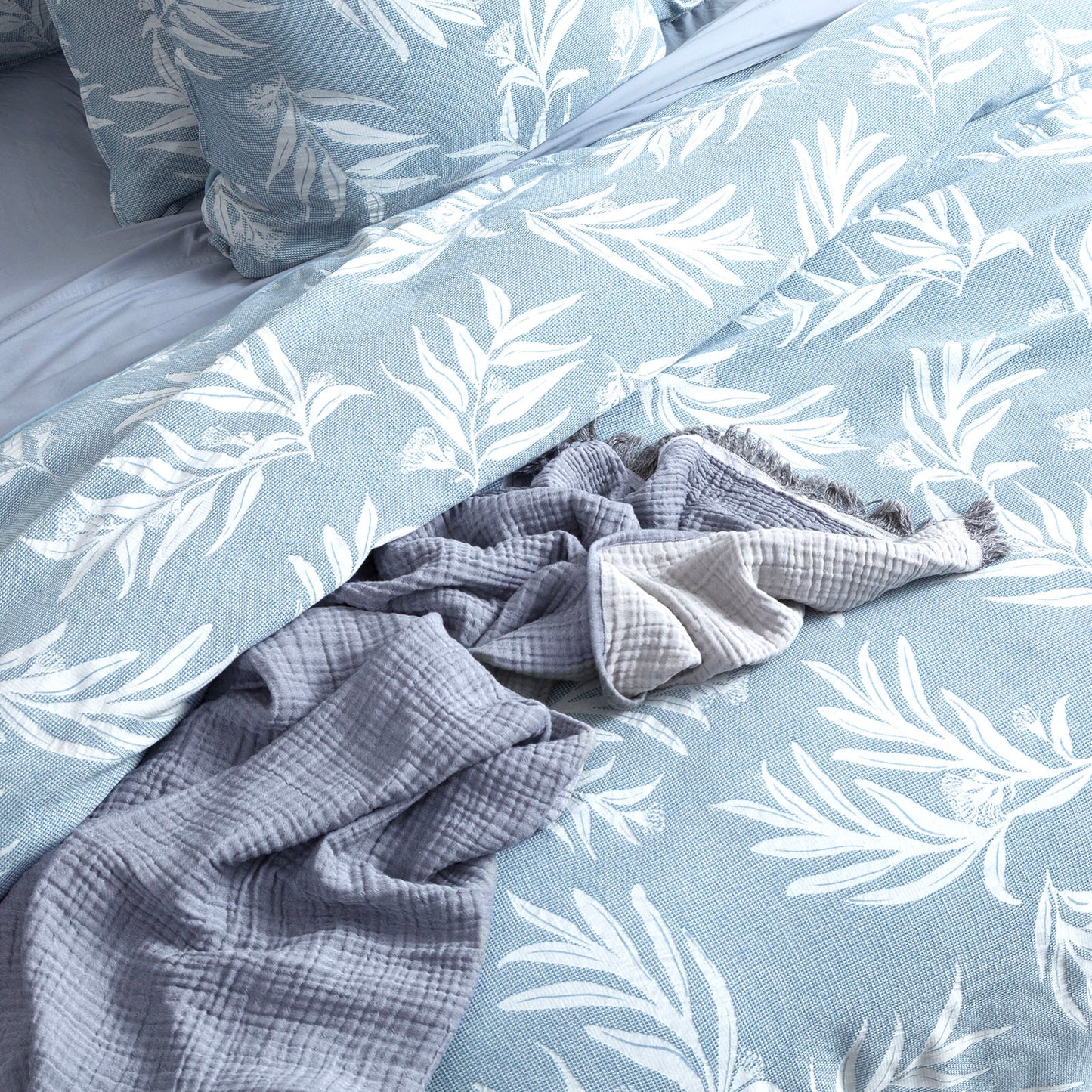 Native Cotton Quilt Cover Set - Jacquard