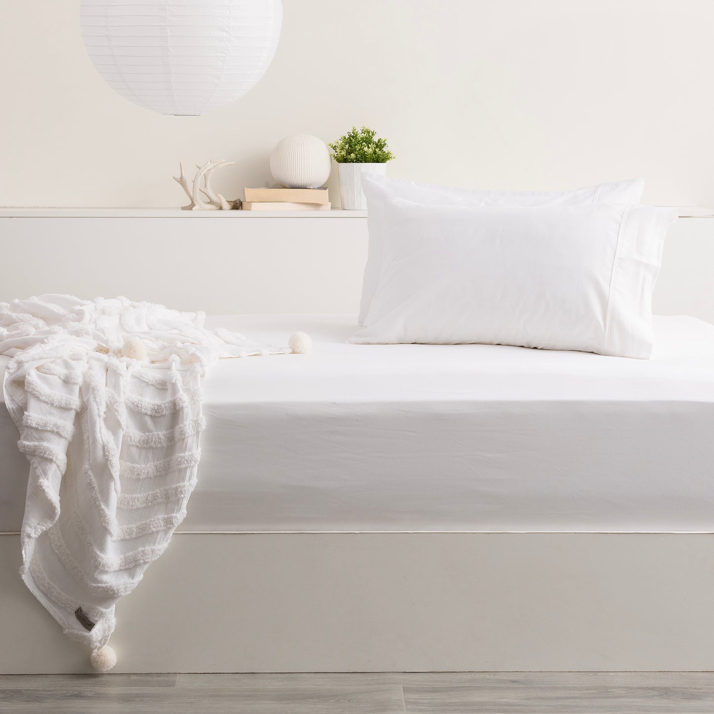 500 Thread Count Bamboo Cotton Fitted Sheet & Pillow Case Set Premium - Park Avenue