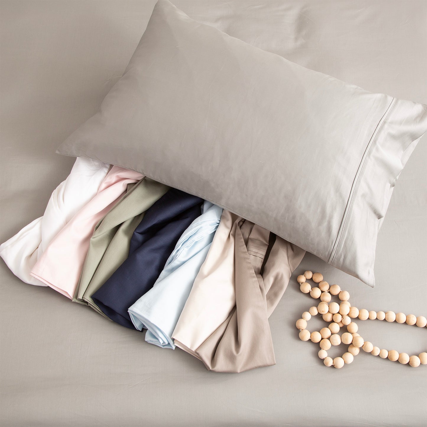 500 Thread Count Bamboo Cotton Fitted Sheet & Pillow Case Set Premium - Park Avenue