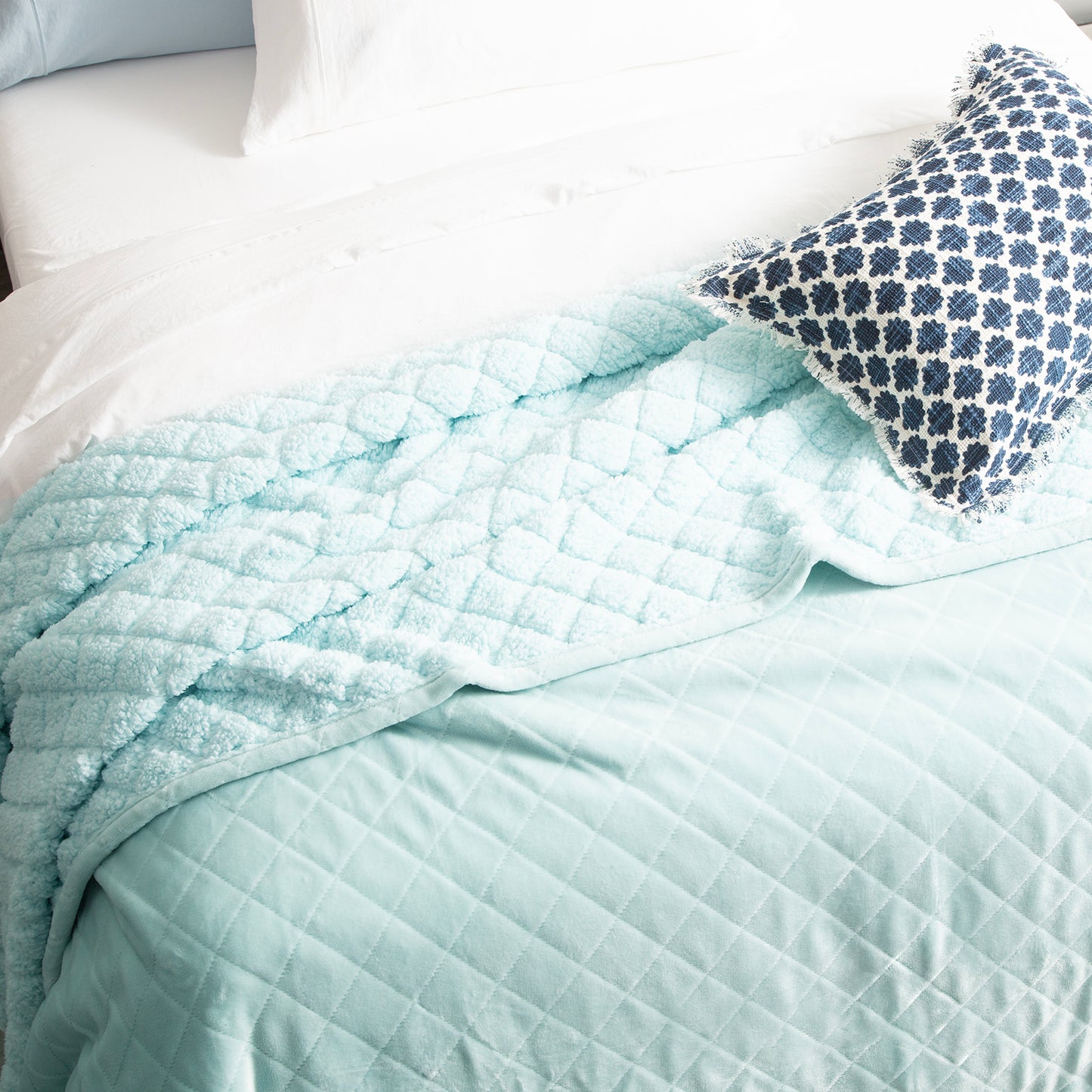 Heston Ultra Soft Velvet Sherpa Blanket - 480 GSM