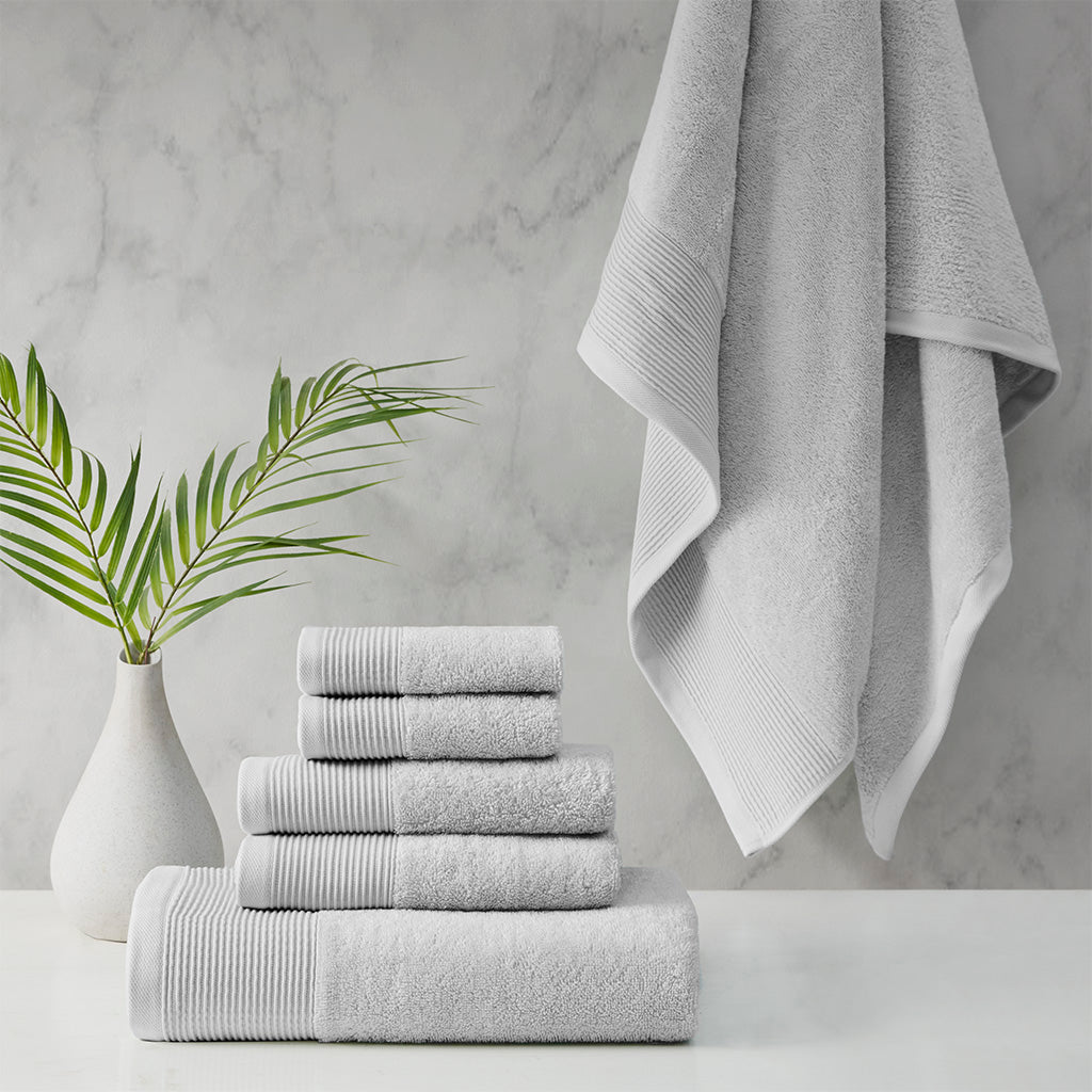 Retreat 6 Piece Towel Set - Cotton, Tencel, Antimicrobial