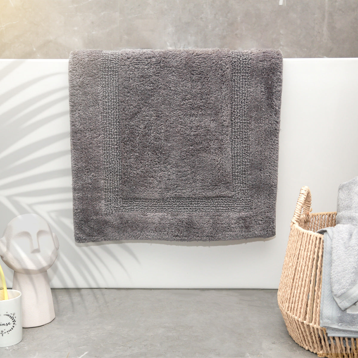 Renee Taylor Cotton Reversible Bath Mat 50 x 80 cm