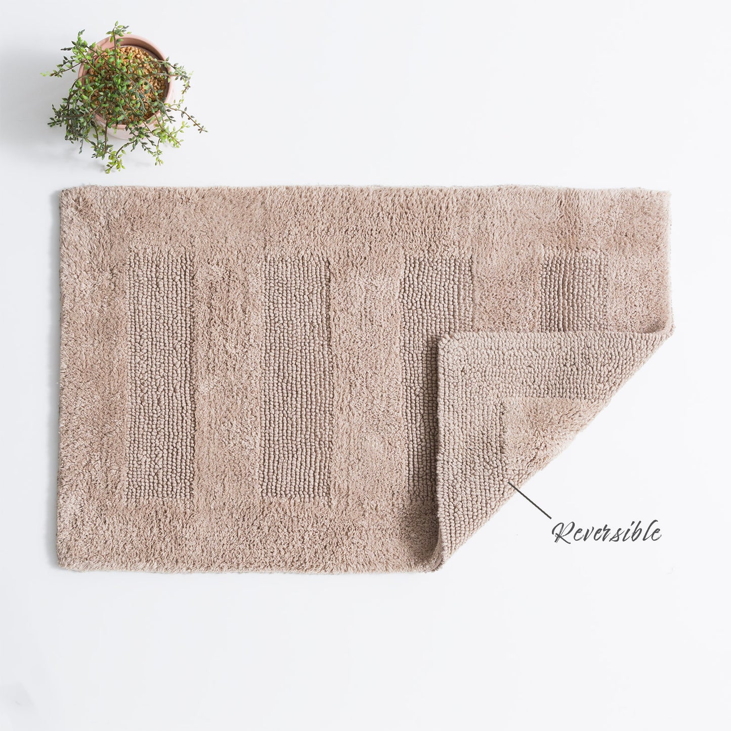 Renee Taylor Cotton Reversible Bath Mat 50 x 80 cm