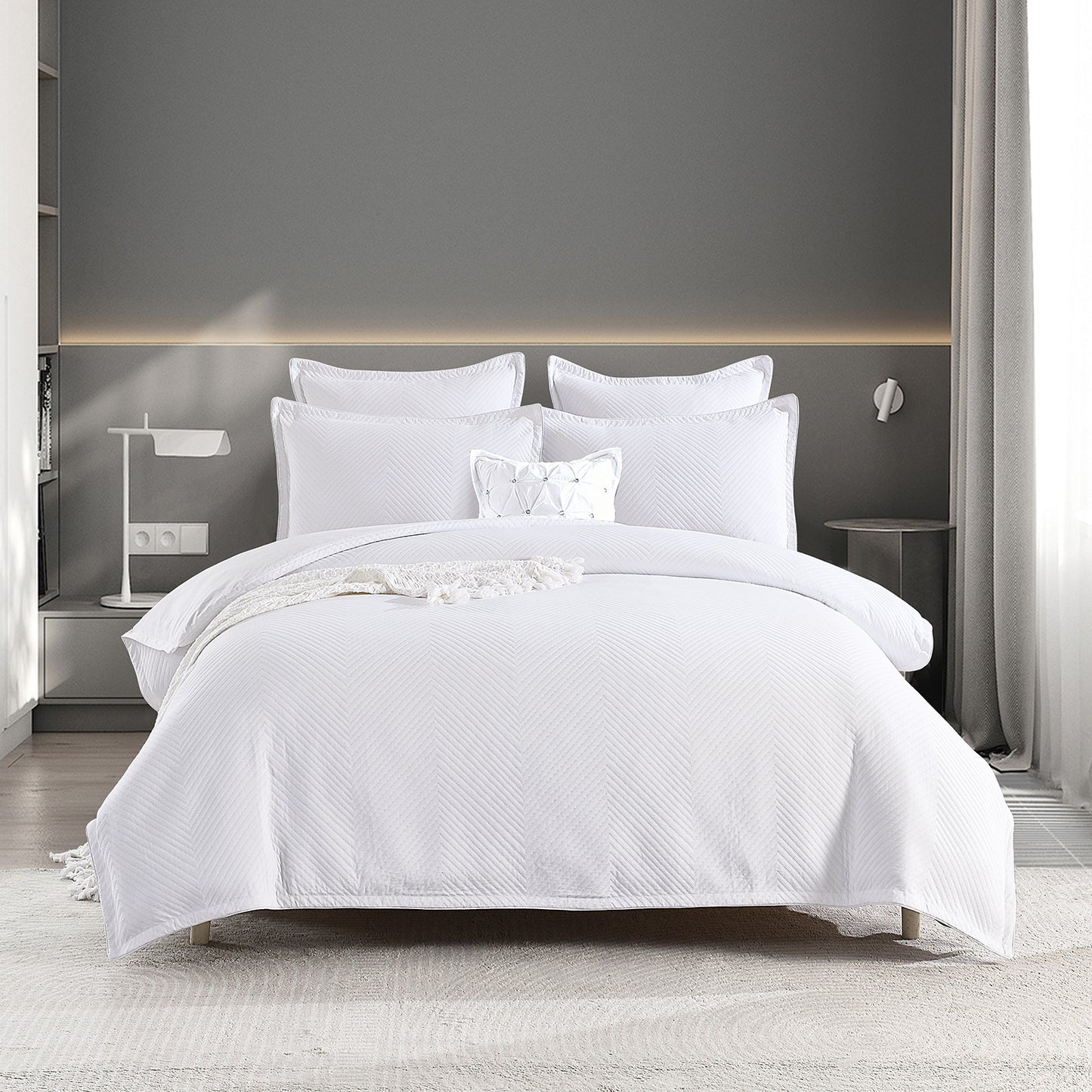 Atlantis Jacquard Quilt Cover Set