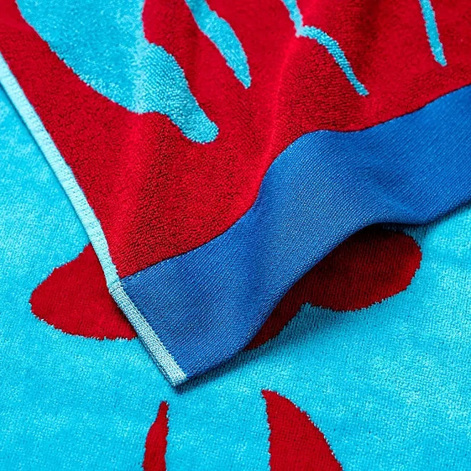 2 Pack Large Velour Beach Towel - Jacquard