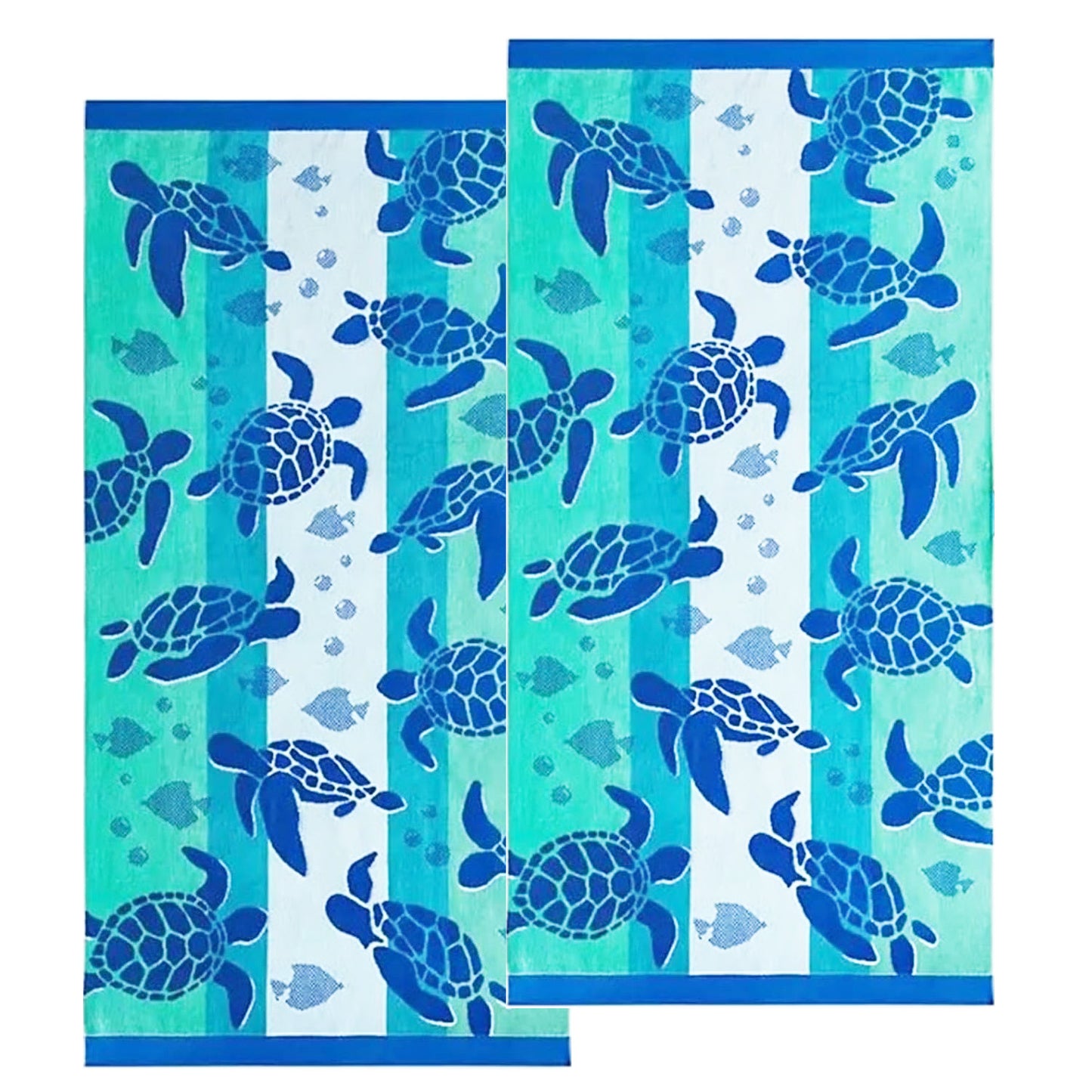 2 Pack Kids Velour Beach Towel - Jacquard