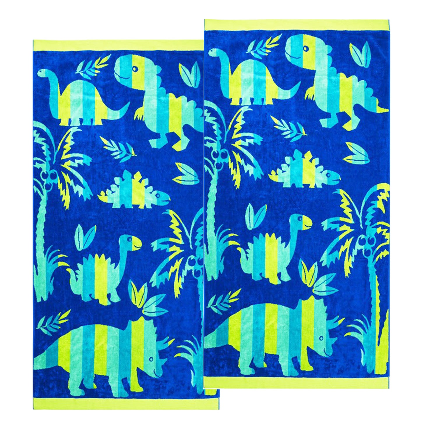 2 Pack Kids Velour Beach Towel - Jacquard