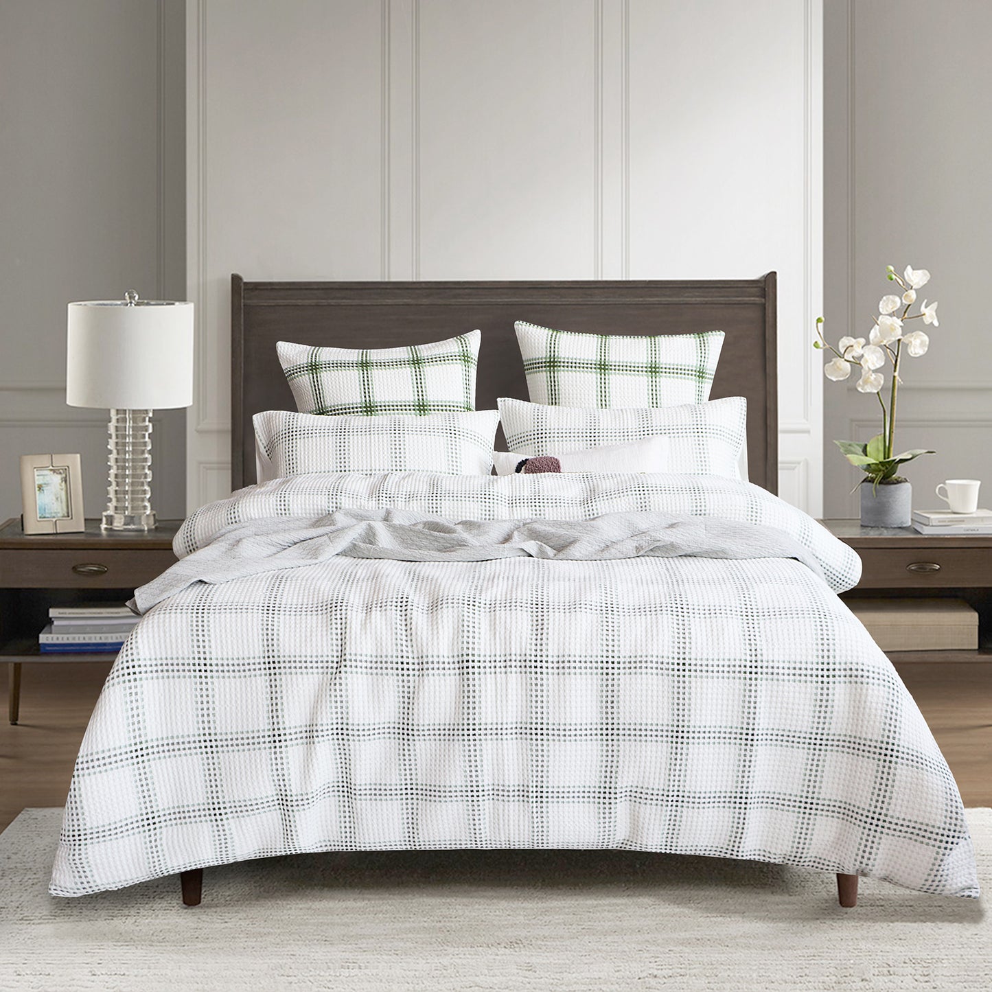 Yarn Dyed Waffle Quilt Cover Set