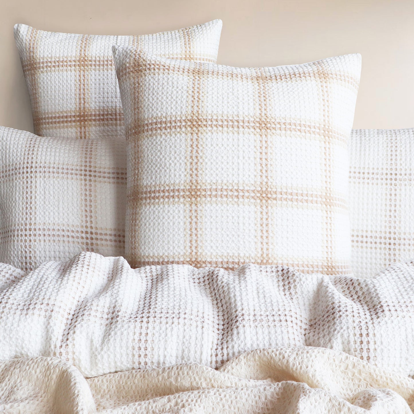 Yarn Dyed Waffle Quilt Cover Set