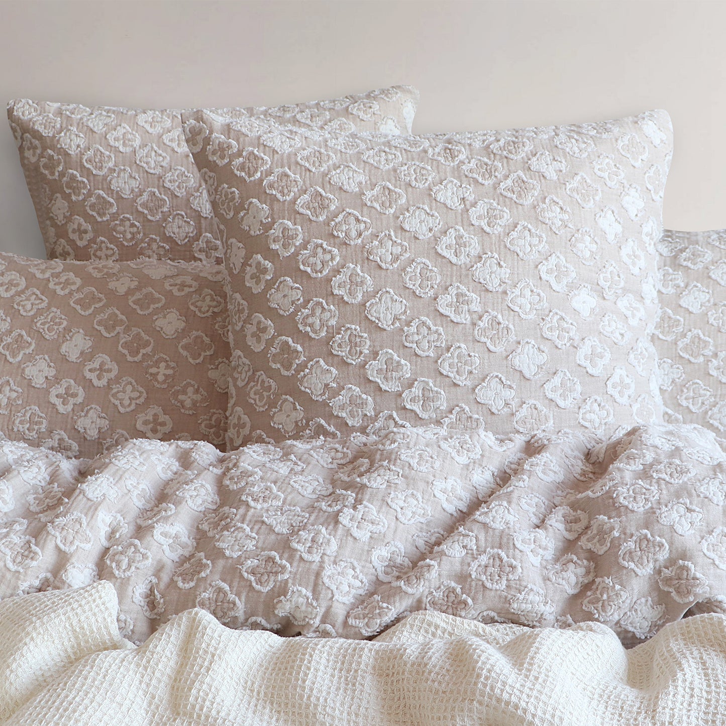 Amara Jacquard Quilt Cover Set - Yarn Dyed