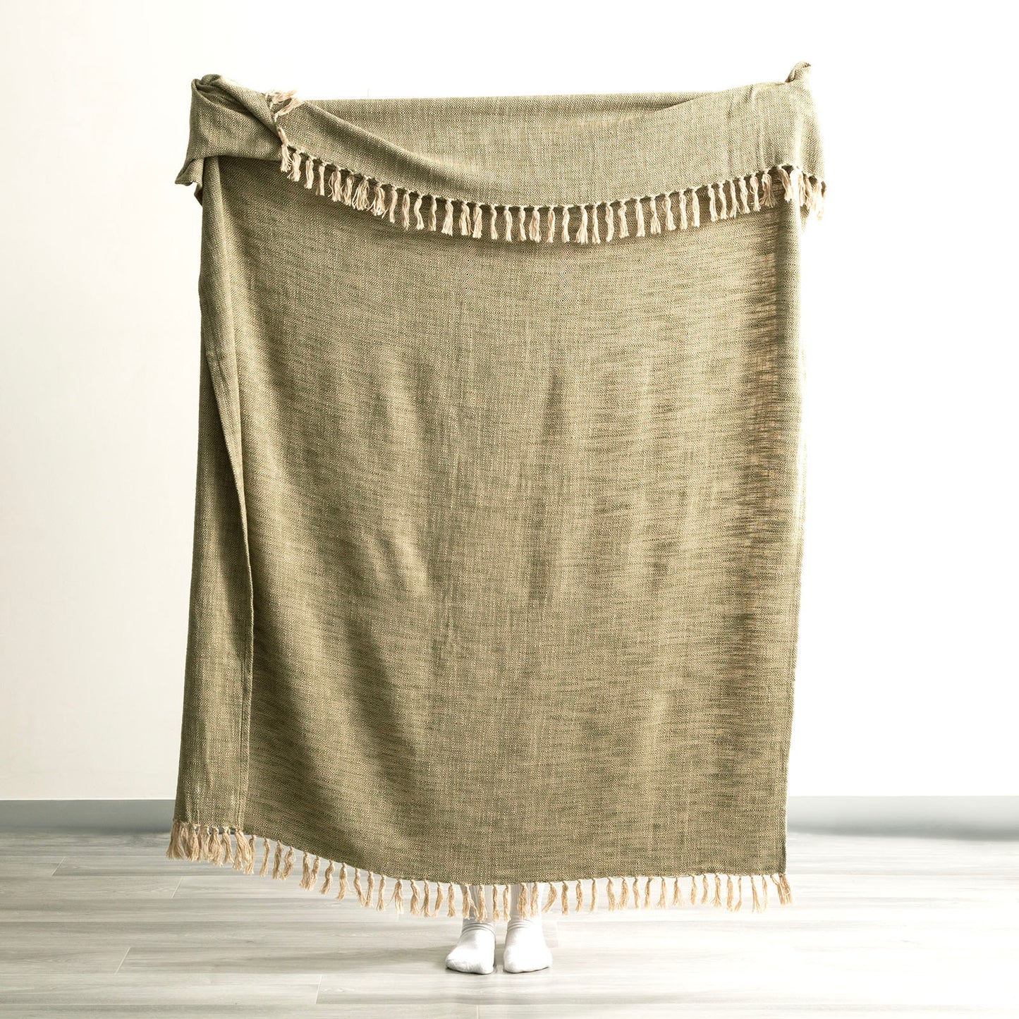 Surrey Chevron Throw - Yarn-Dyed