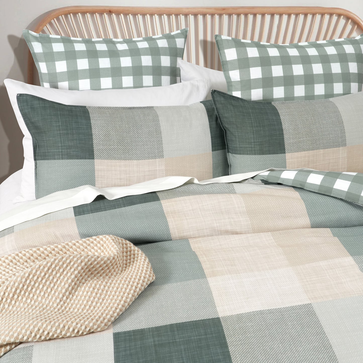 300 TC Cotton Quilt Cover Set - Reversible