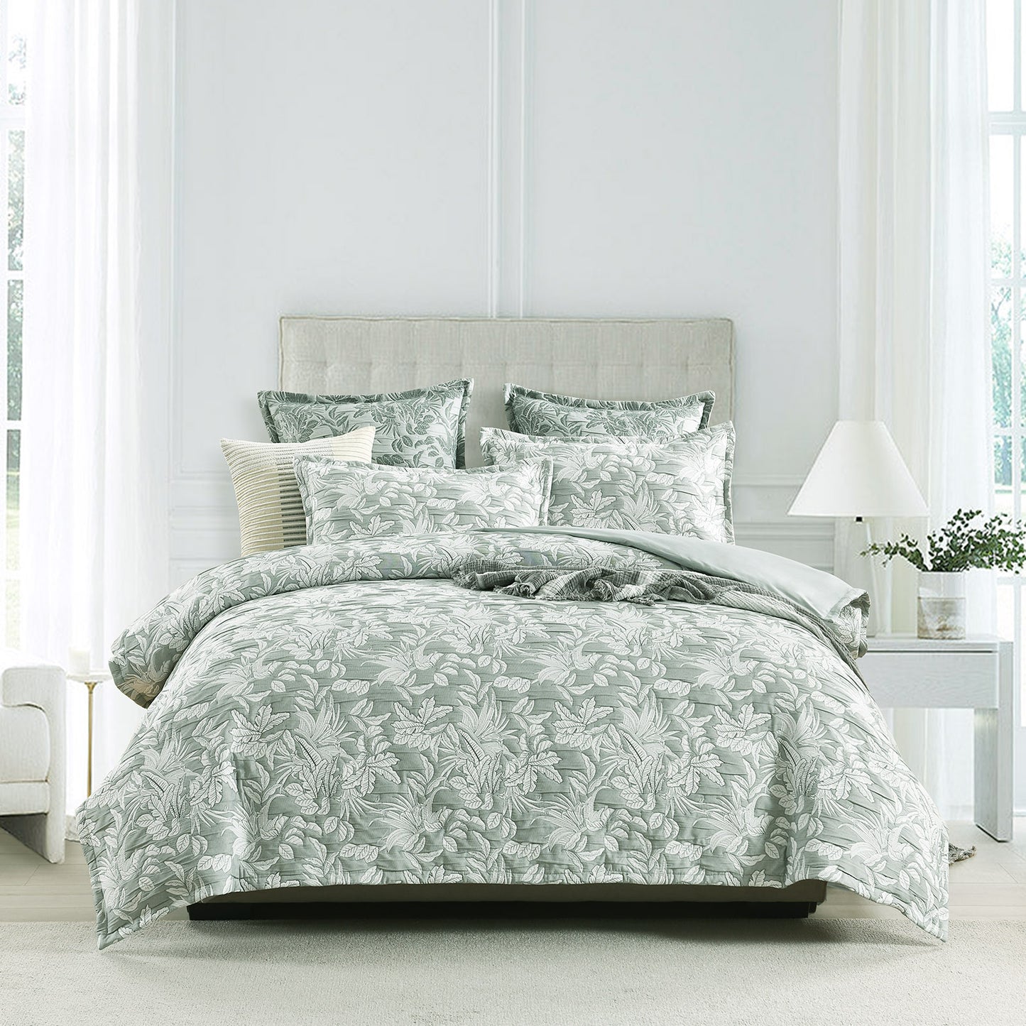 Woods Jacquard Euro Pillow Case