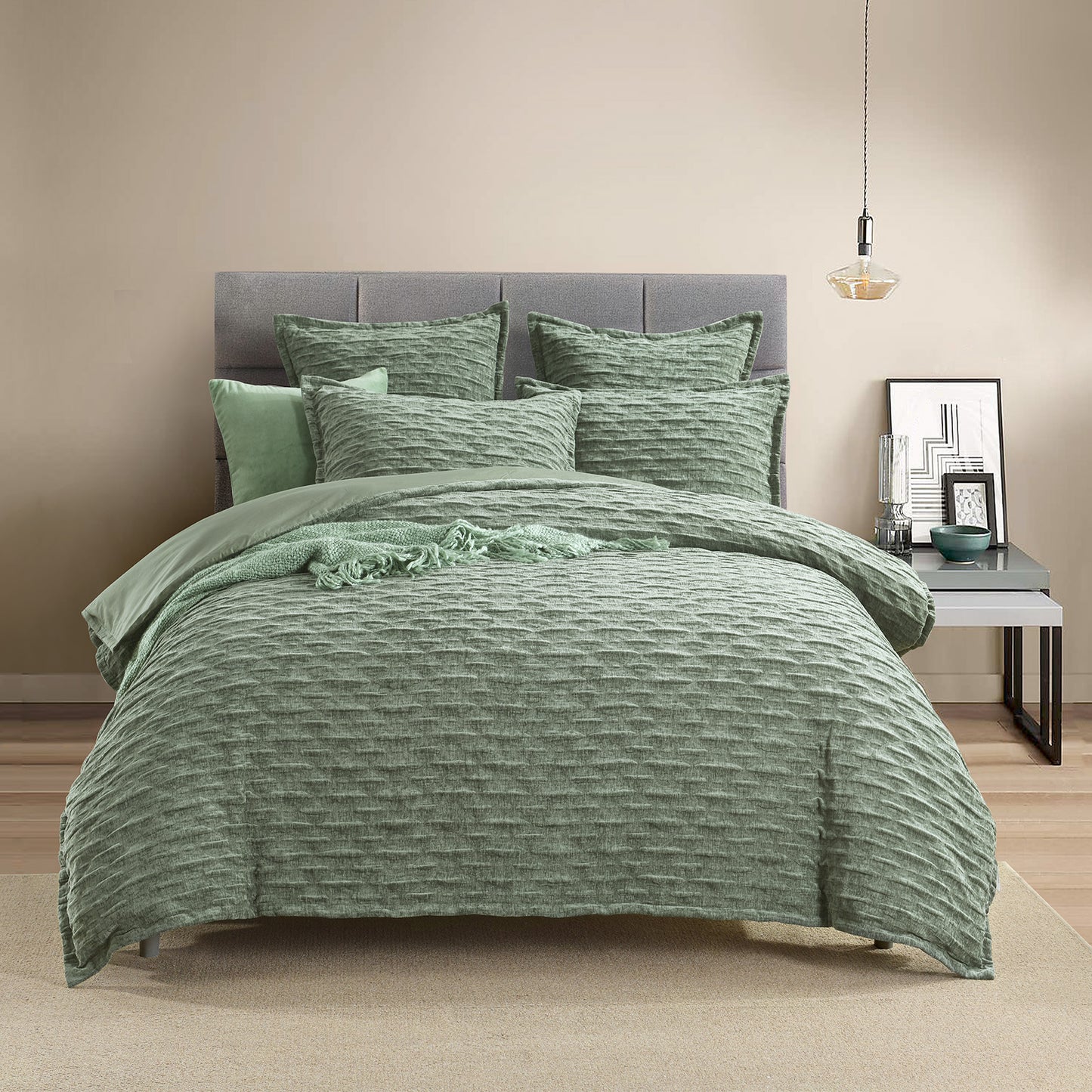 Atlantis Jacquard Quilt Cover Set