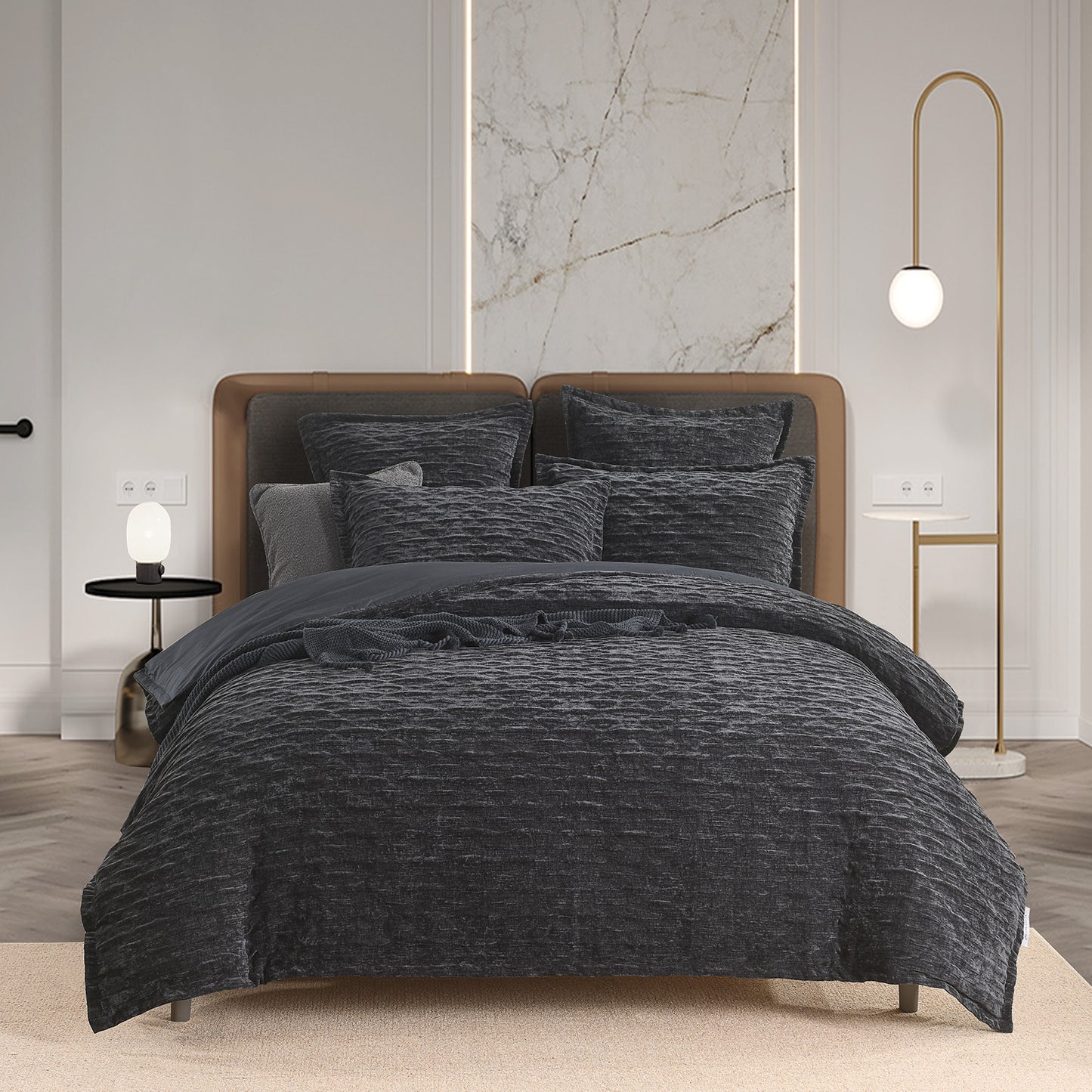 Atlantis Jacquard Quilt Cover Set