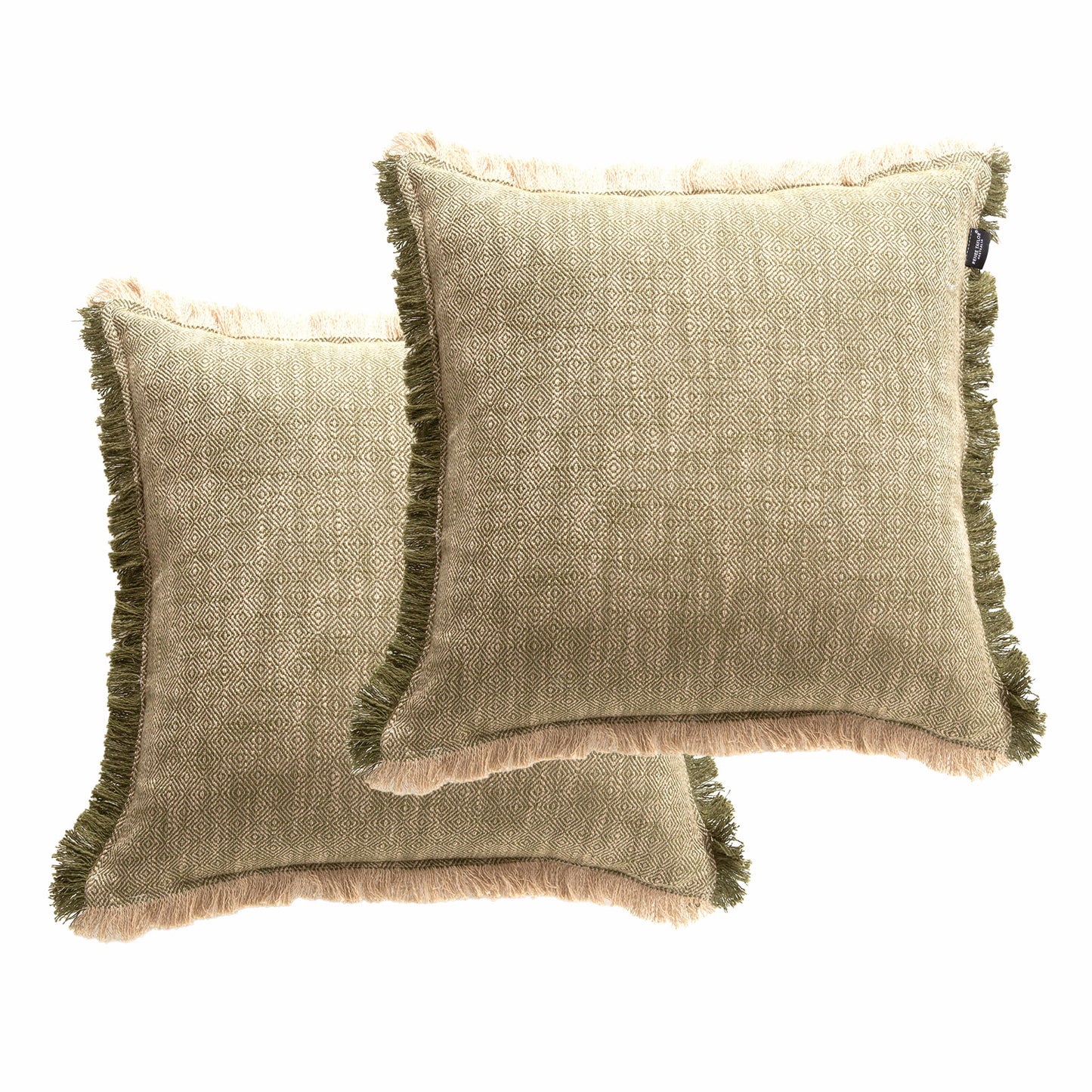 Twin Pack Franco Cushions - Yarn Dyed Stone Washed