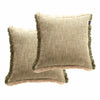 Twin Pack Franco Cushions - Yarn Dyed Stone Washed