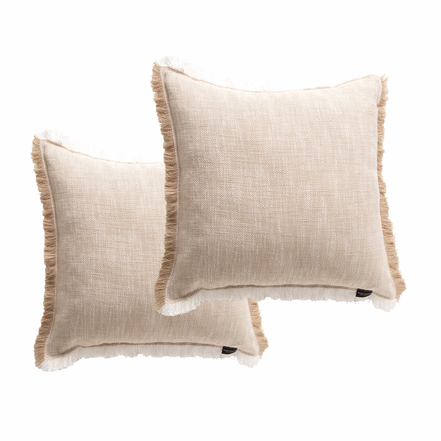 Twin Pack Franco Cushions - Yarn Dyed Stone Washed