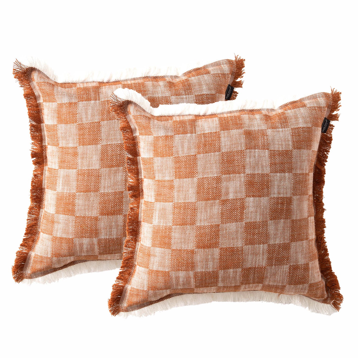 Twin Pack Yarn-dyed Cushions - Stone Washed