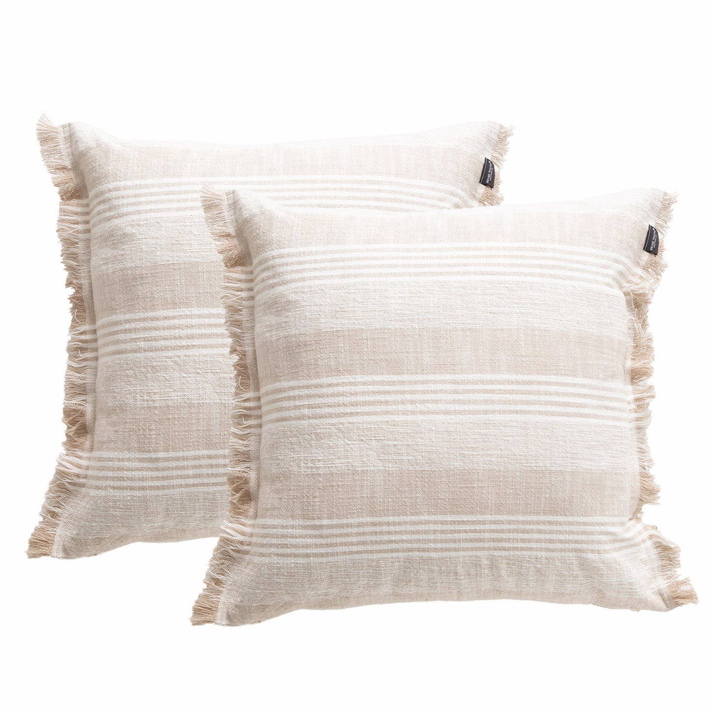 Twin Pack Yarn-dyed Cushions - Stone Washed