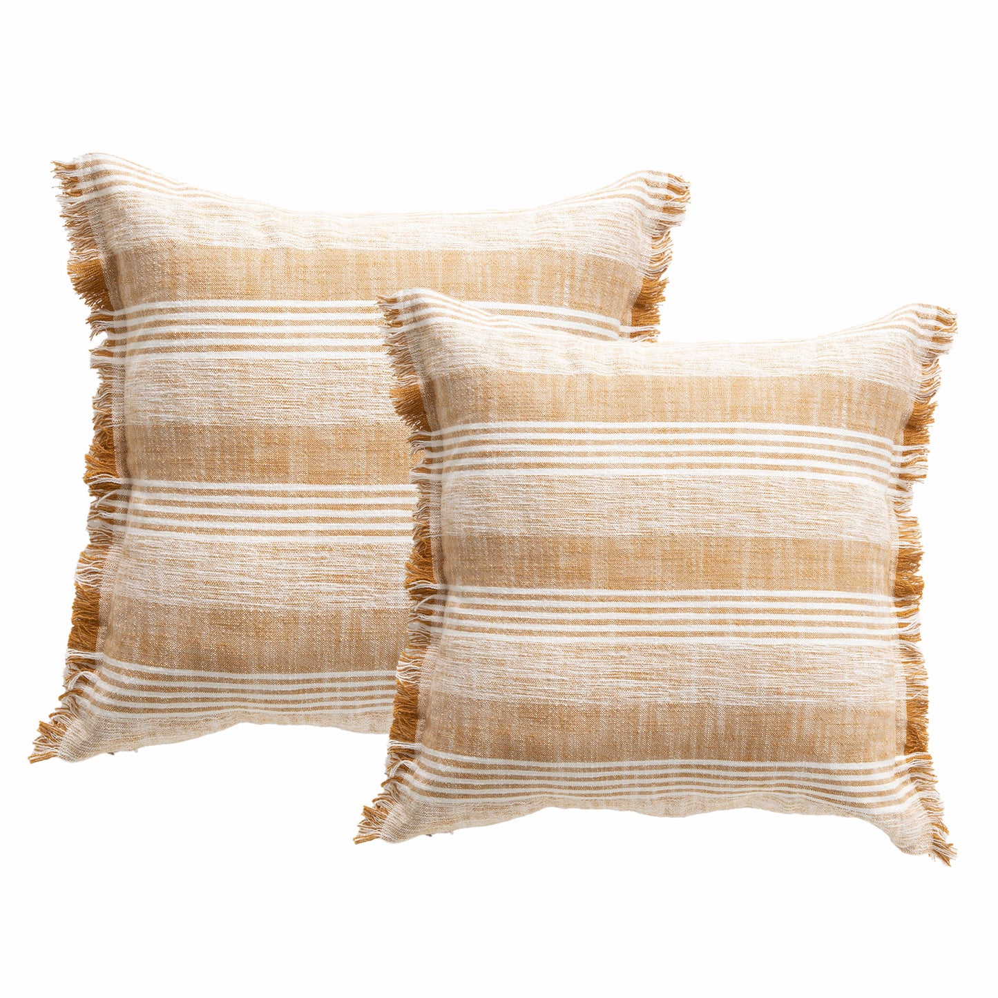 Twin Pack Yarn-dyed Cushions - Stone Washed