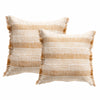 Twin Pack Yarn-dyed Cushions - Stone Washed