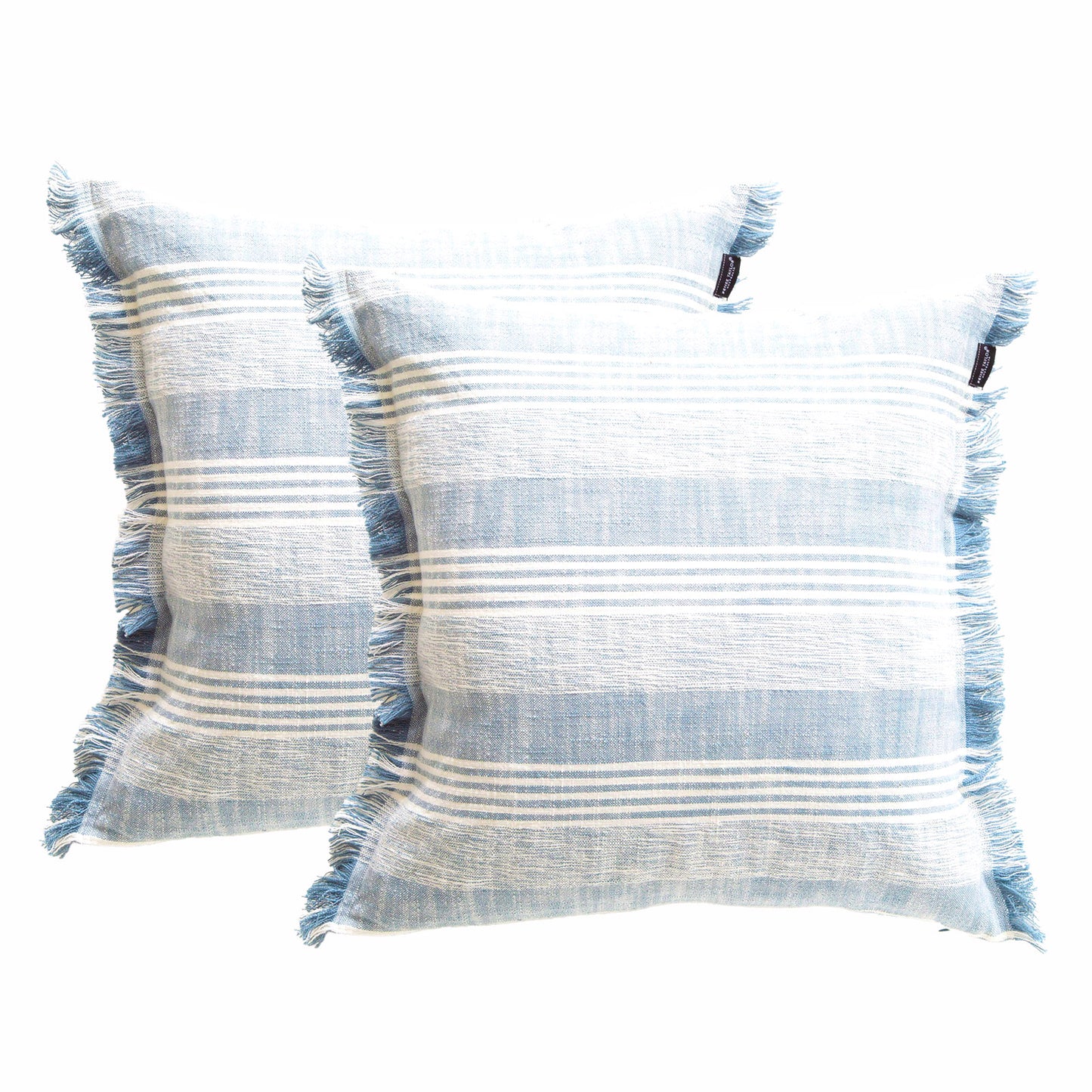 Twin Pack Yarn-dyed Cushions - Stone Washed