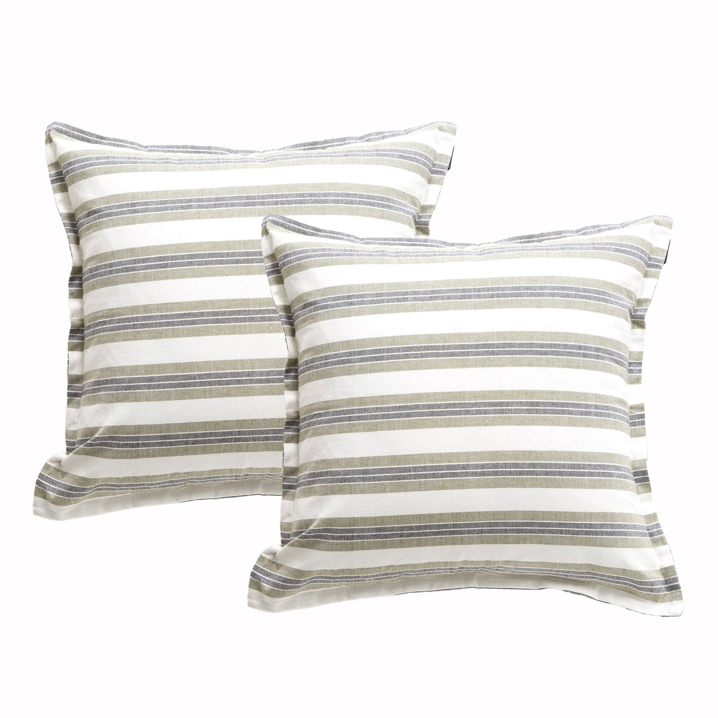 Twin Pack Yarn-dyed Cushions - Stone Washed