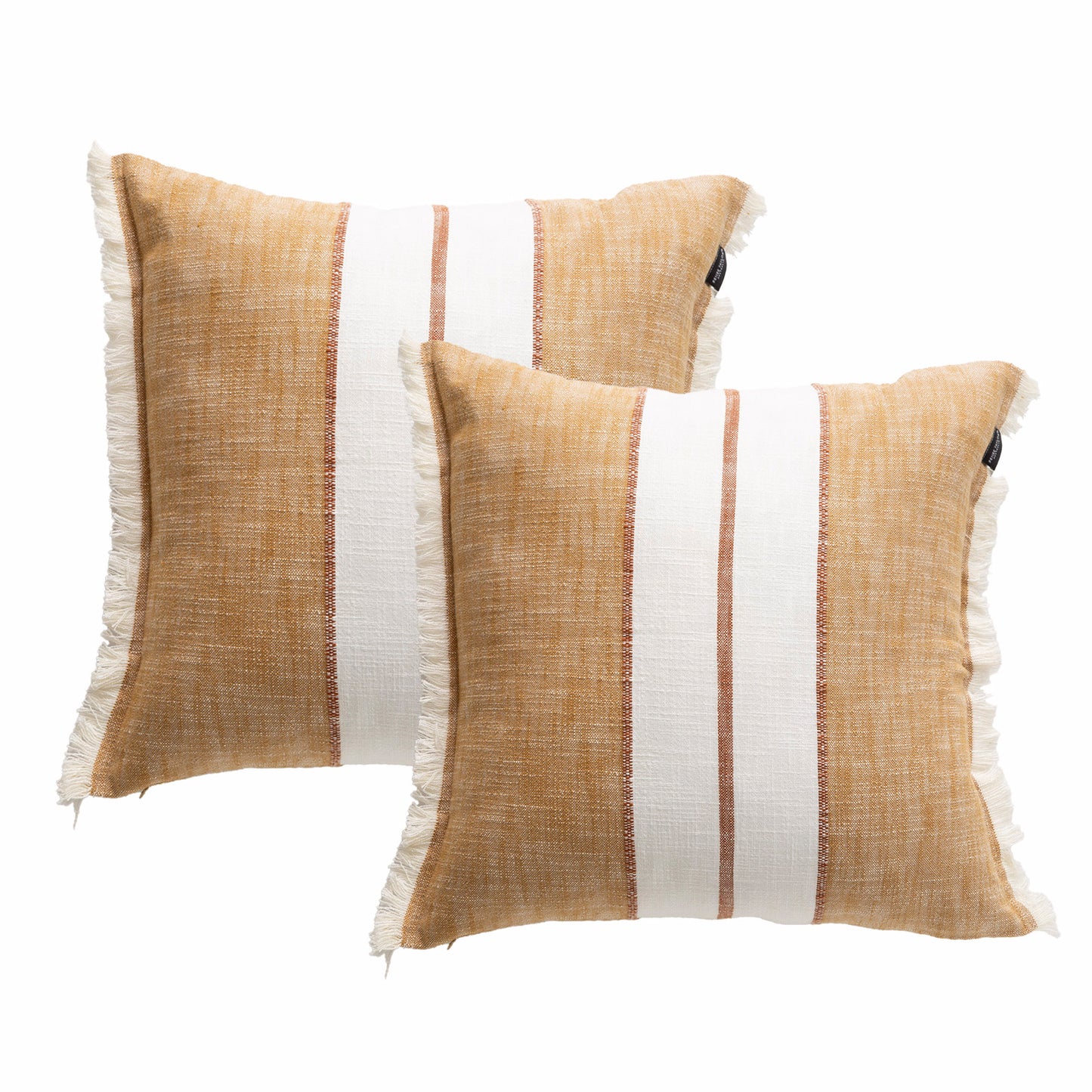 Twin Pack Yarn-dyed Cushions - Stone Washed