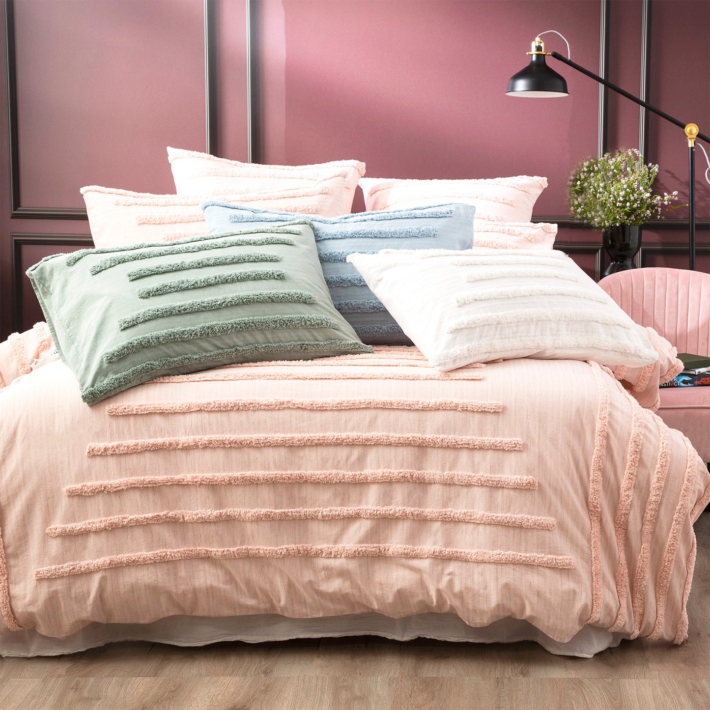 Classic Tufted Quilt Cover Set - Vintage Washed Cotton