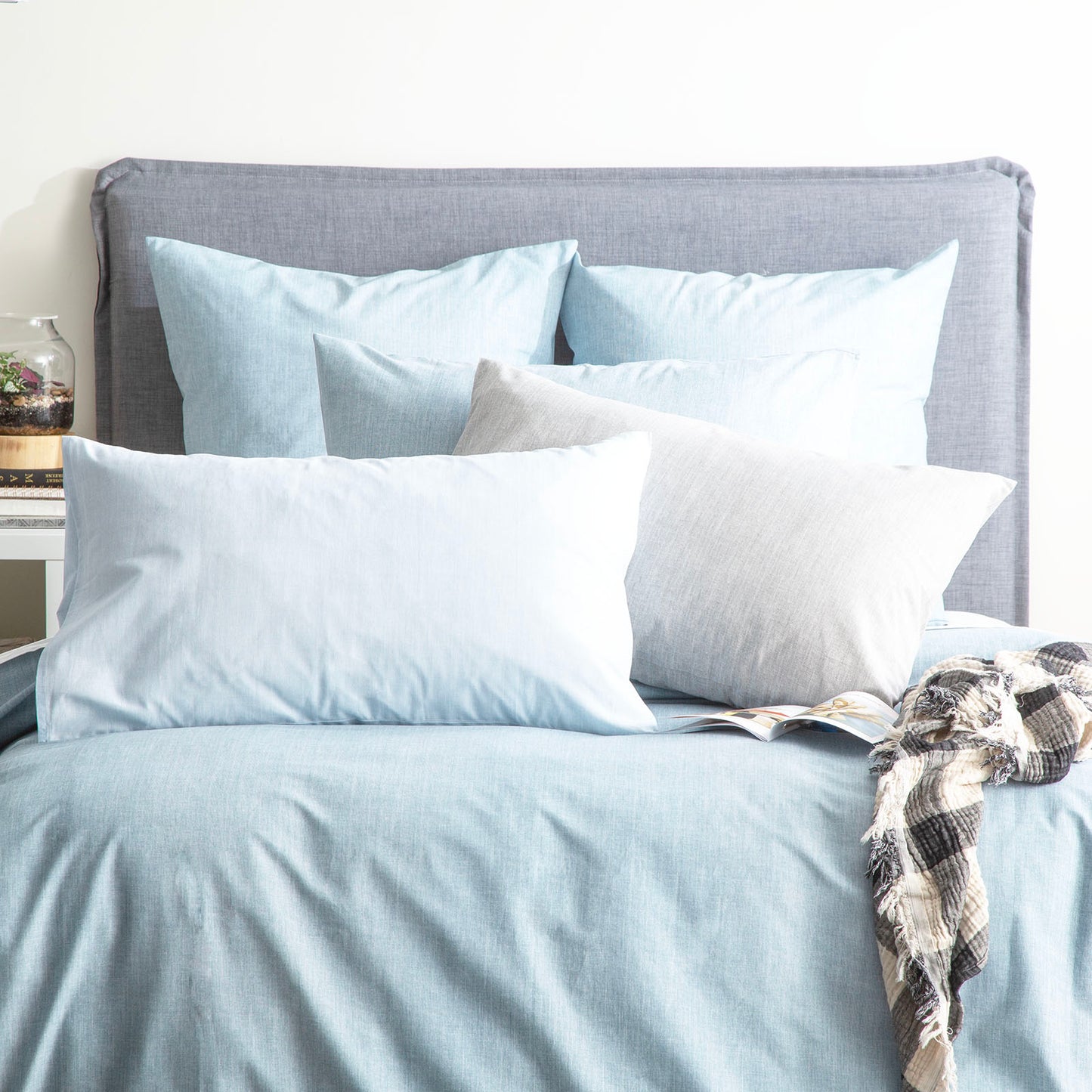 Chambray Washed Cotton Quilt Cover Set