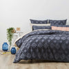 Medallion Cotton Tufted Europ Pillow Case - Vintage Washed
