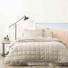 Chambray Quilted Quilt Cover Set - Paradis Washed